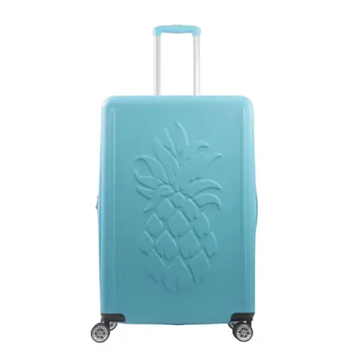 Front. Tommy Bahama - 30" Hardside Spinner Luggage with 3D Pineapple - Blue.