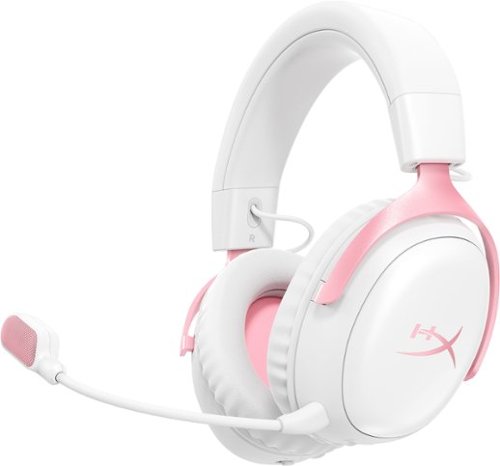 HyperX - Cloud III S Wireless Gaming Headset for PC, PS5, PS4, Nintendo Switch, Mac, and Mobile - White/Pink