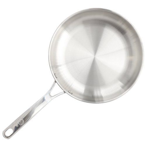 Martha Stewart - Castelle 10 Inch Stainless Steel Frying Pan - Silver-Front_Standard 
