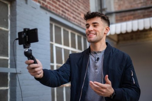 Sennheiser XS Lav USB-C Mobile Kit Omnidirectional Clip-on Microphone with Smartphone Clamp & Manfrotto PIXI Mini Tripod WHERE TO BUY