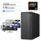HP - OmniDesk Desktop (Ryzen 5, 16GB, 1TB SSD, WiFi 6, Win 11 Pro) Bundle with Two Monitors 24 inch and USB Hub - Gray Wood-Front_Standard