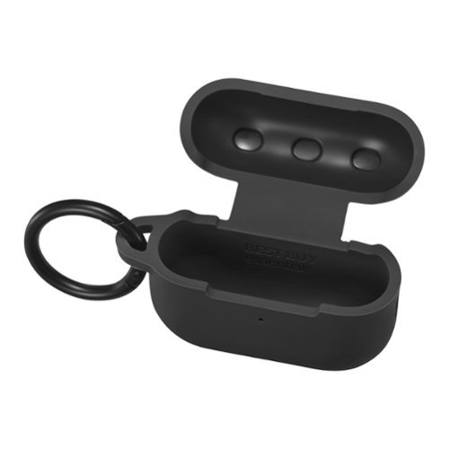 Best Buy essentials™ Silicone Case for Apple AirPods Pro 1st and 2nd Generations - Black GLOBAL SHIPPING