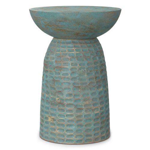 Simpli Home - Boyd Wooden Accent Table - Teal Wash