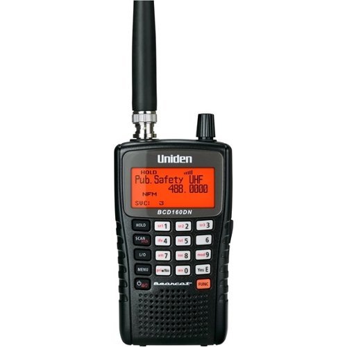 Uniden - Bearcat BCD160DN Handheld Digital Scanner - Black-Front_Standard 