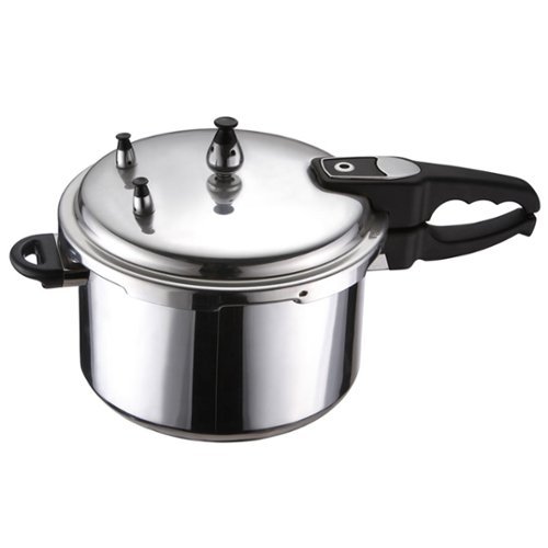 Brentwood - Aluminum 5.5L Pressure Cooker - Silver-Front_Standard 