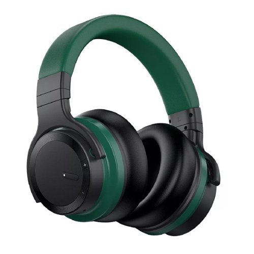 MOVSSOU - E7 Active Noise Cancelling Wireless Bluetooth Headphone - Green-Front_Standard 