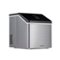 NewAir - Countertop Clear Cube Ice Maker with Easy to Clean BPA-Free Parts - Stainless Steel-Front_Standard