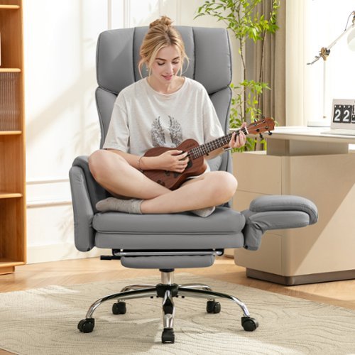 Brick Attic 500LBS Plus Ergonomic Office Chair with Footrest, Wide