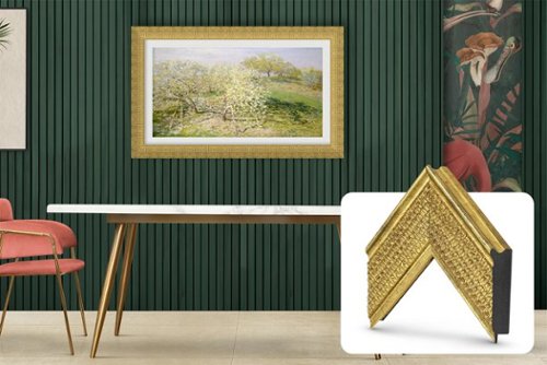 Deco TV Frames - Premiere Bezel for Samsung the Frame TV - 55" - Gatsby Gold-Front_Standard