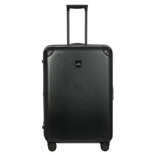 Front. Bric's - Amalfi Hardside 30" Checked Spinner Luggage - Black/Black.