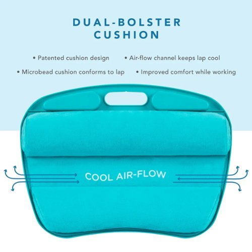 LapGear MyDesk Lap Desk for 15.6 Laptop - Turquoise WHERE TO BUY