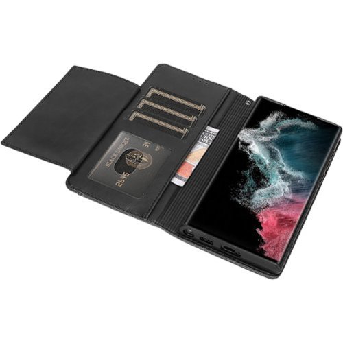 SaharaCase Folio Wallet Case for Samsung Galaxy S22 Ultra - Black WHERE TO BUY