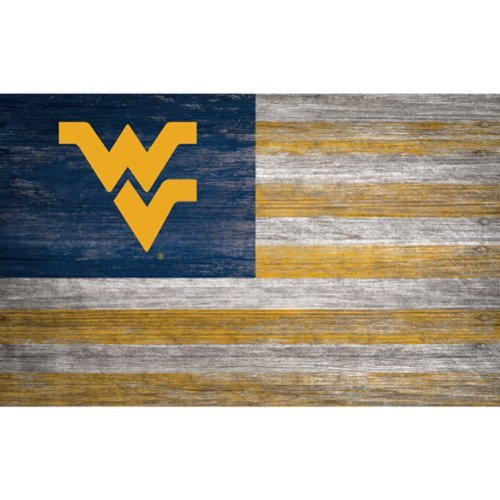 Fan Creations - West Virginia Mountaineers 11'' x 19'' Distressed Flag Sign - Multicolor-Front_Standard 