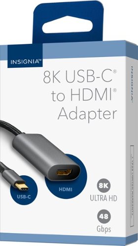 Insignia™ 8K USB-C to HDMI Adapter - Black BUY IN MIDDLE EAST