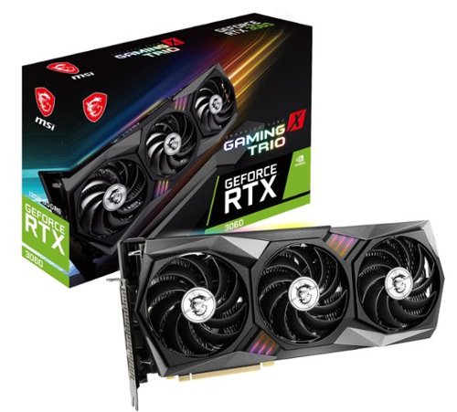 MSI - NVIDIA GeForce RTX 3060 Gaming X Trio 12G - 12GB GDDR6 - PCI Express 4.0 - Graphics Card-Front_Standard 