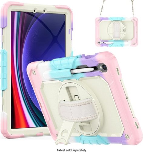 SaharaCase Raider Series Heavy Duty Case with Hand Strap for Samsung Galaxy Tab S10 Lite (2025), Tab S10 FE, S9 and S9 FE - Sunset Sorbet WORLDWIDE DELIVERY