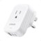 Anker - USA to UK International Plug Adapter - White-Front_Standard