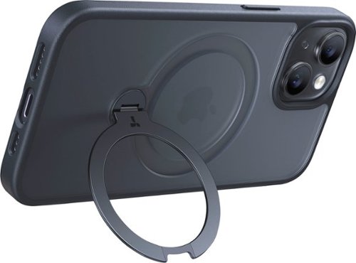 TORRAS UPRO Ostand Spin 360° Magnetic Stand Military Grade Shockproof & MagSafe-Compatible Case for Apple iPhone 15 - Black GLOBAL SHIPPING