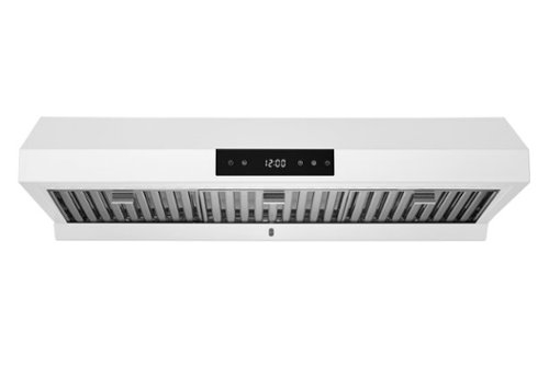 Hauslane - 36 inches - Externally Vented - Under cabinet Range Hood - Matte White-Front_Standard 