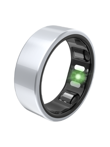 QALO - QRNT Slim Smart Ring Size 7 - Silver - (2025)-Front_Standard 