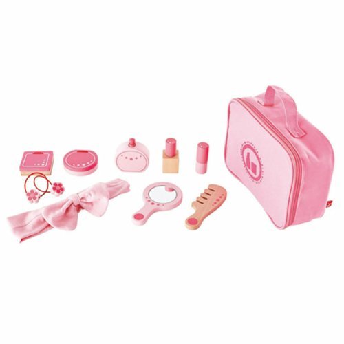 Hape Beauty Belongings Cosmetic Play Kit, 11 Pieces