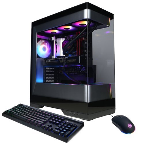 CyberPowerPC - Gaming Desktop - AMD Ryzen 7 9850X3D - NVIDIA GeForce RTX 5080 16GB - 32GB DDR5 - 2TB PCIe 4.0 SSD - Black-Front_Standard 
