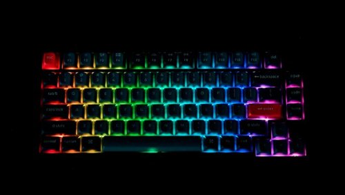 Keychron V1 Max 75% Custom Wireless RGB Mechanical Keyboard with Programmable QMK/VIA Hot-Swappable Red Switch - Black BUY ONLINE