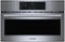 Bosch - 800 Series 1.6 Cu. Ft. Convection Built-In Microwave with Sensor Cooking - Stainless Steel-Front_Standard