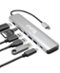 Plugable - 7-in-1 USB C Hub Multiport Adapter, 100W Charging - Silver-Front_Standard