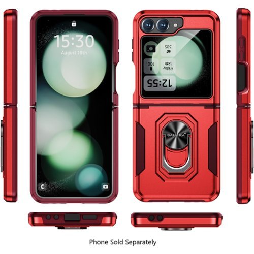 SaharaCase Raider Series Kickstand Case for Samsung Galaxy Z Flip6 - Viper Red HOW TO BUY