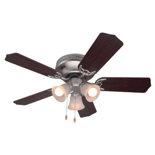 Commercial Cool - 42 inch Ceiling Fan 5-Blade,Dark Walnut &Golden Oak - Dark Walnut/Golden Oak-Front_Standard 