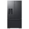 Samsung - 36 in. Wide Bespoke AI 29 cu. ft. 3-Door French Door Refrigerator with Zero Clearance Fit & Sphere Ice - Matte Black Steel-Front_Standard