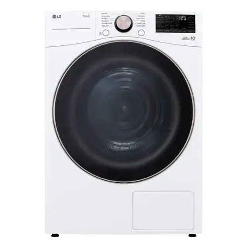 LG ThinQ NanoSteam dryer is ready to dry your clothes. It can handle delicates, bulky items, and even bedding. The dryer is equipped with a 10-minute timer, ensuring that your clothes are dried efficiently.