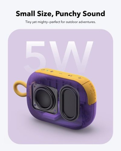 Soundcore by Anker Select 4 Go IP67 Waterproof-Dustproof Floatable Ultra-Portable Bluetooth Speaker with 20H Playtime - Purple WORLDWIDE DELIVERY
