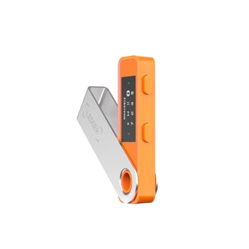 Ledger - Nano S Plus Crypto Hardware Wallet - BTC Orange-Front_Standard