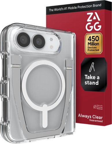 ZAGG - Crystal Palace Snap MagSafe-Compatible Case with Kickstand for Apple iPhone Duo - Clear