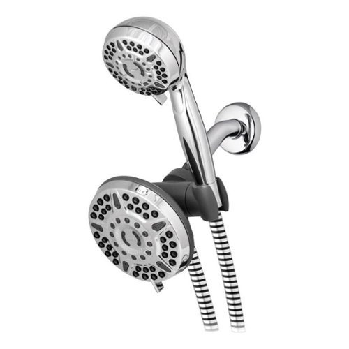 Waterpik - PowerPulse Massge 6 settings Showerhead Combo 1.8 gpm - Chrome-Front_Standard 