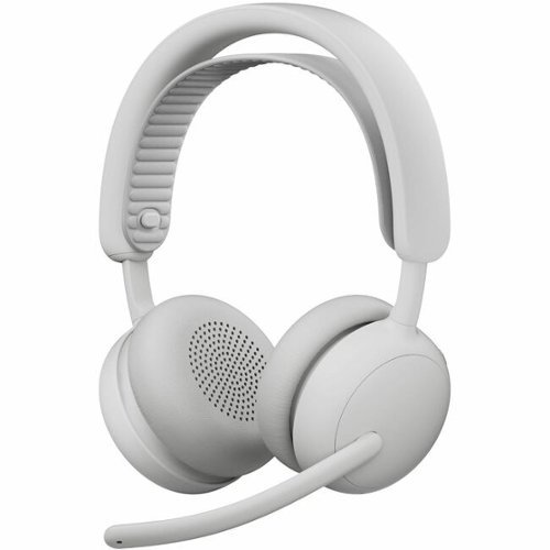 Logitech - Zone Wireless 2 ES - Noise-Canceling Wireless Headset with Adaptive Hybrid ANC, Bluetooth, Off- Stereo - White-Front_Standard 
