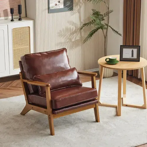 Faux Leather-Espresso