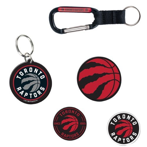 WinCraft - Toronto Raptors 5-Pack Key Ring and Fridge Magnet Set - Multicolor-Front_Standard 