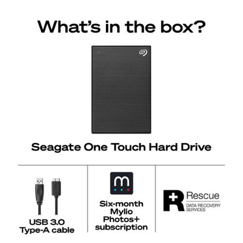 Seagate One Touch with Password 2TB External USB 3.0 Portable Hard