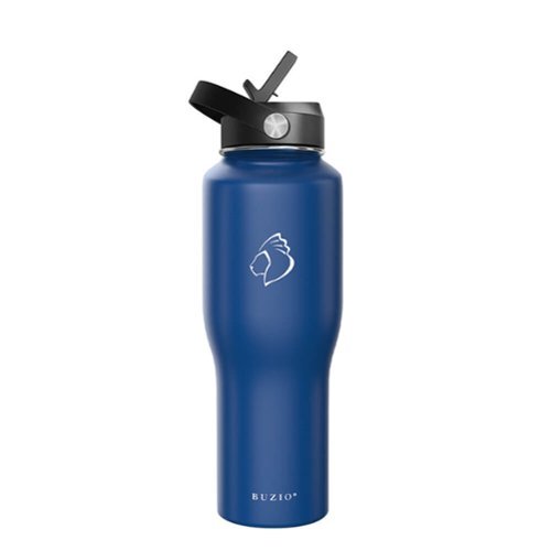Buzio Insulated 32oz Tumbler with Straw Lid and Flex Lid - Cobalt WORLDWIDE DELIVERY