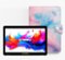 LINSAY - 10.1"Octa Core 256GB Storage Android 15 Tablet with Marble Case - Pink-Front_Standard