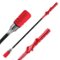 Gymax - Golf Swing Trainer Click Stick Swing Training Aid for Speed Flexibility Balance - Red-Front_Standard