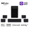Ultimea - Poseidon D80 Boom 7.1 Channel Sound bar with Dolby Atmos, Surround sound system for tv, 500W - Black-Front_Standard