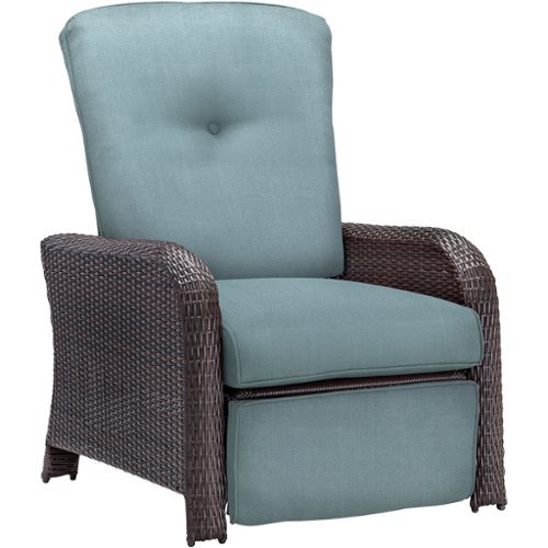 Hanover - Strathmere Luxury Reclining Chair - Ocean Blue-Front_Standard 