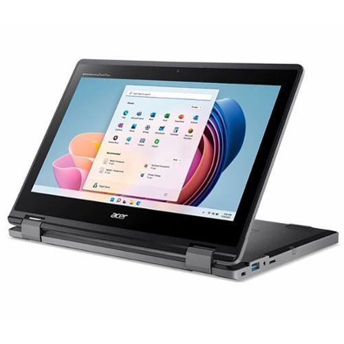 Acer TravelMate B3 Spin 2-in-1 11.6 Touchscreen Laptop - Intel N100 with 4GB Memory - 128GB SSD - Black SHOP ONLINE