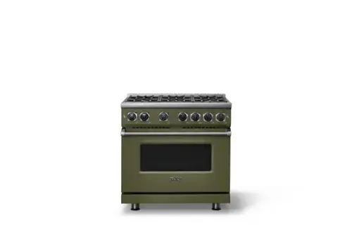 Front. Viking - Pro 7 Series 5.6 Cu. Ft. Freestanding Sealed 4 Burner Gas Convection Range - Martini - Martini.