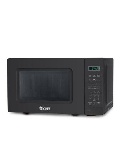 Commercial Chef - Countertop Microwave Oven 0.7 Cu. Ft. 700W - Black-Front_Standard 