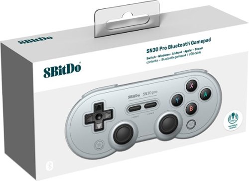 8BitDo SN30 Pro Wireless Controller for Switch, Windows, macOS, Android and Steam Deck with Hall Effect Joysticks - Gray GLOBAL SHIPPING